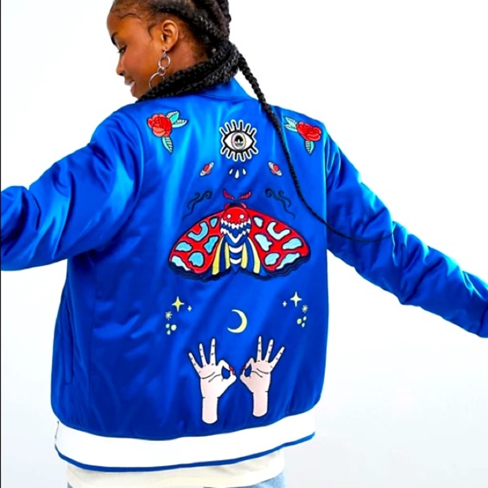Adidas Embroidered Bomber Jacket